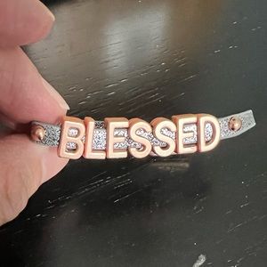 BLESSED bracelet! Light, delicate and perfect gift! Rose gold letters